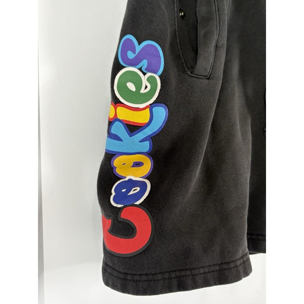Cookies Men’s Black Sweat Shorts W/ Graphics & Pockets Size S View 2